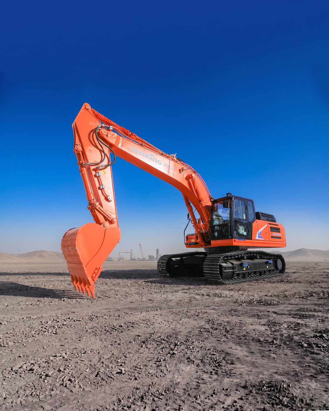 Excavadora Lonking CDM6336 operando en cantera