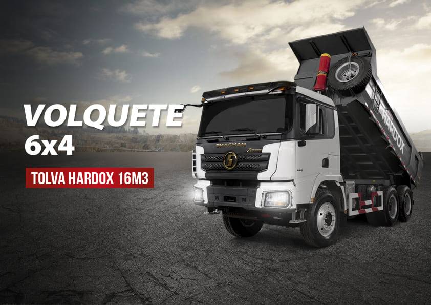 VOLQUETE SHACMAN 6X4 CON TOLVA HARDOX